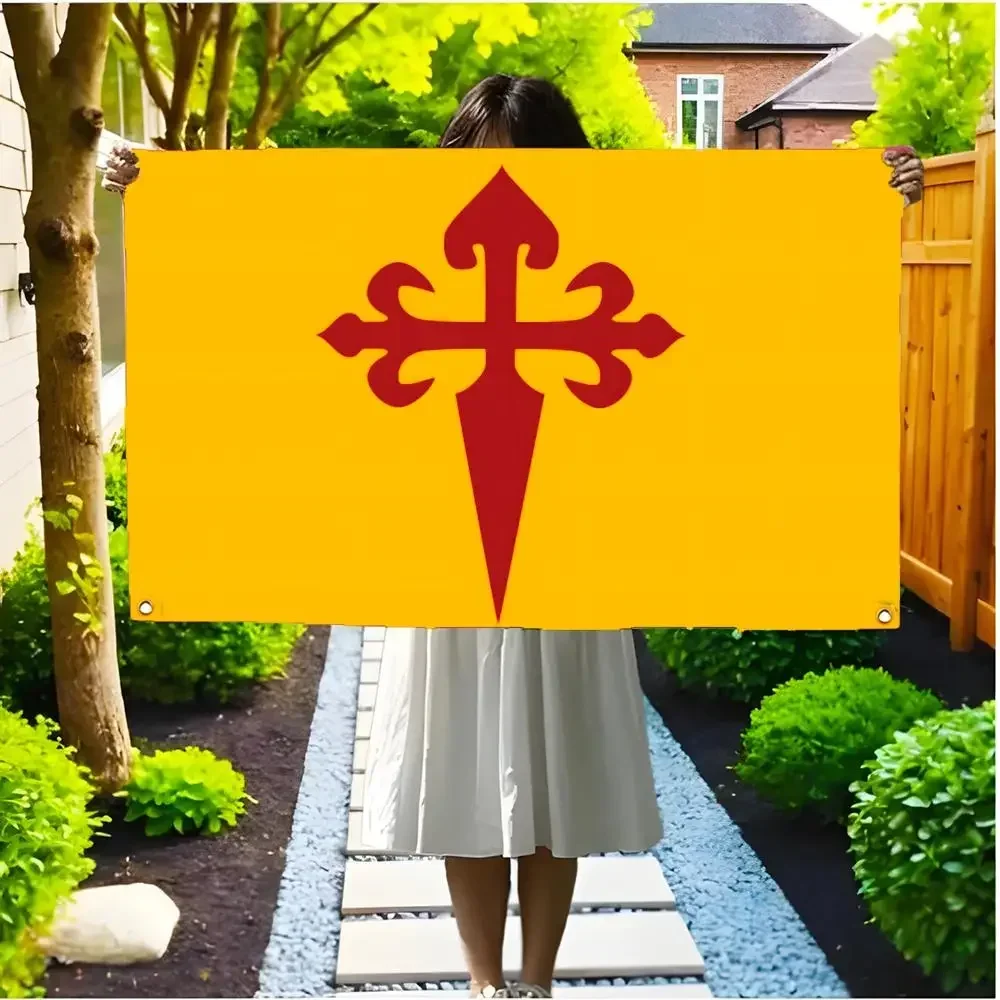 order chivalry Order of Santiago Flags Borderless four-ring ornament indoor outdoor decoration effortless to hang