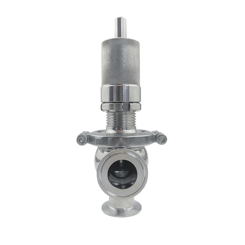 Sanitary Quick Installation Safety Valve Automatic Exhaust Pressure Relief Valve 304/316 Stainless Steel Relief Valve
