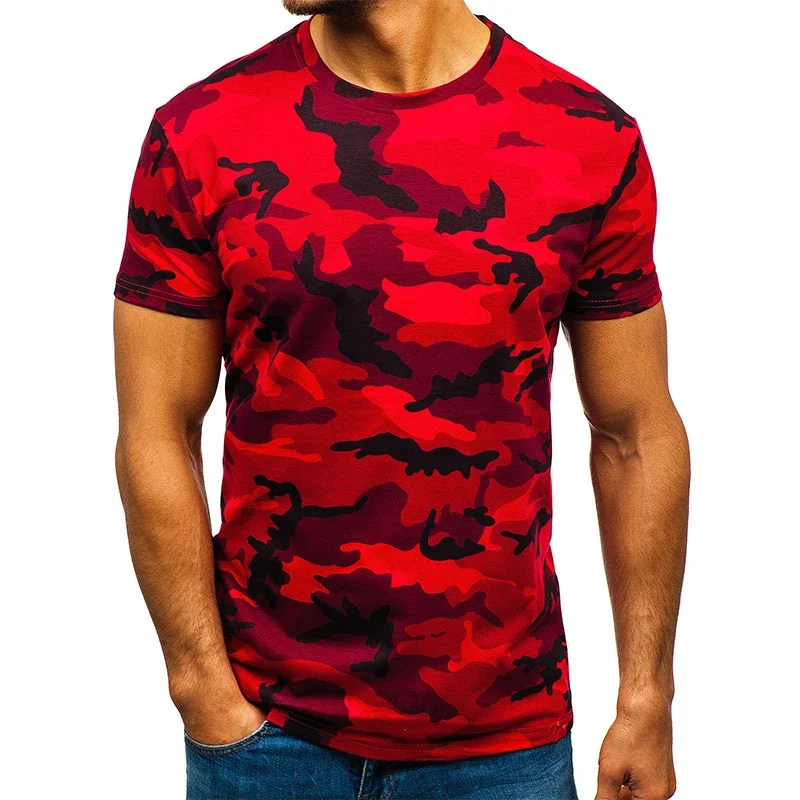 

New sports running T-shirt men's quick drying breathable short sleeved sports T-shirt camouflage quick drying T-shirt