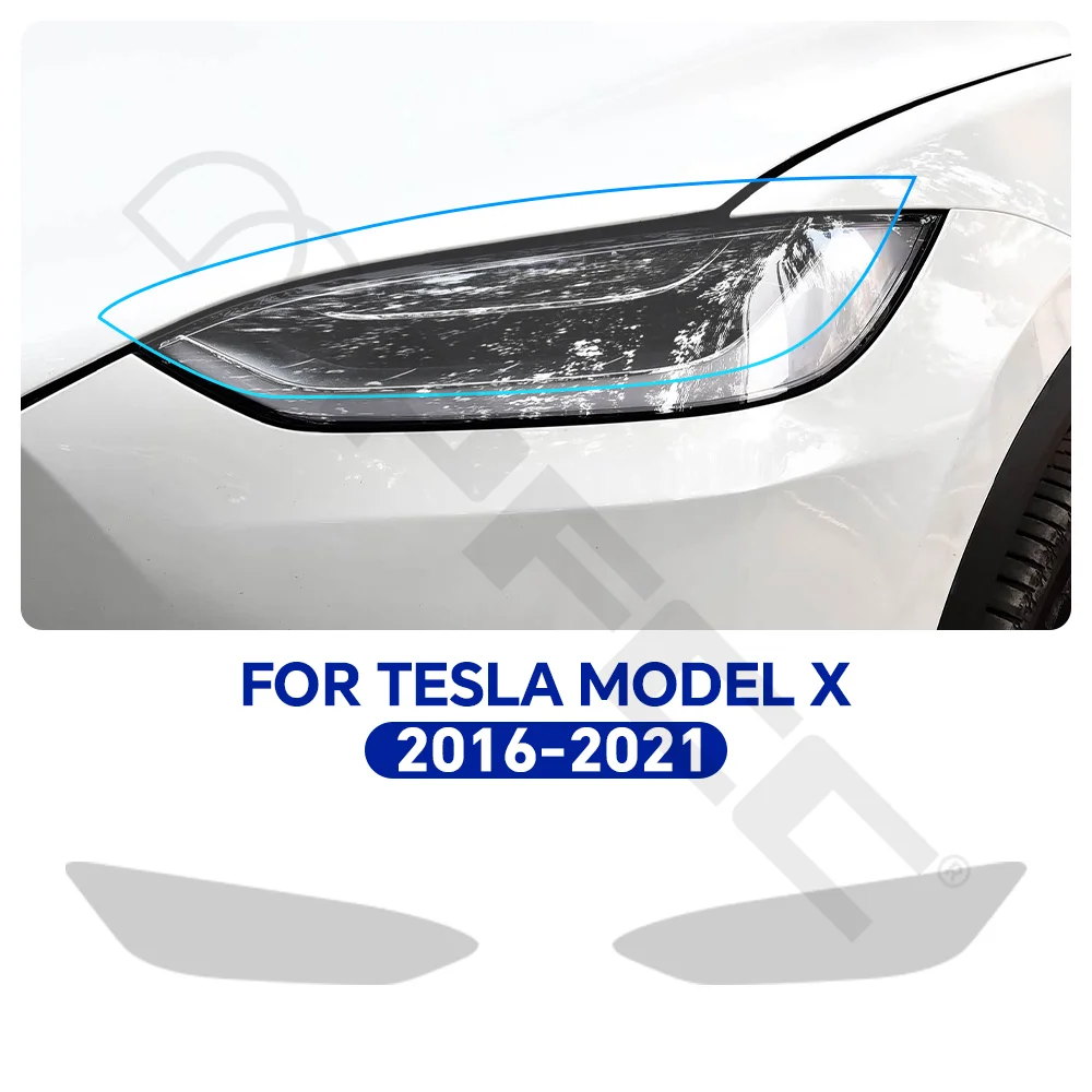 

Headlight Door Handles FilmTPU Paint Protection Film For Tesla Model X 2016-2021 Rearview Pre-cut PPF Anti-scratch Resistant