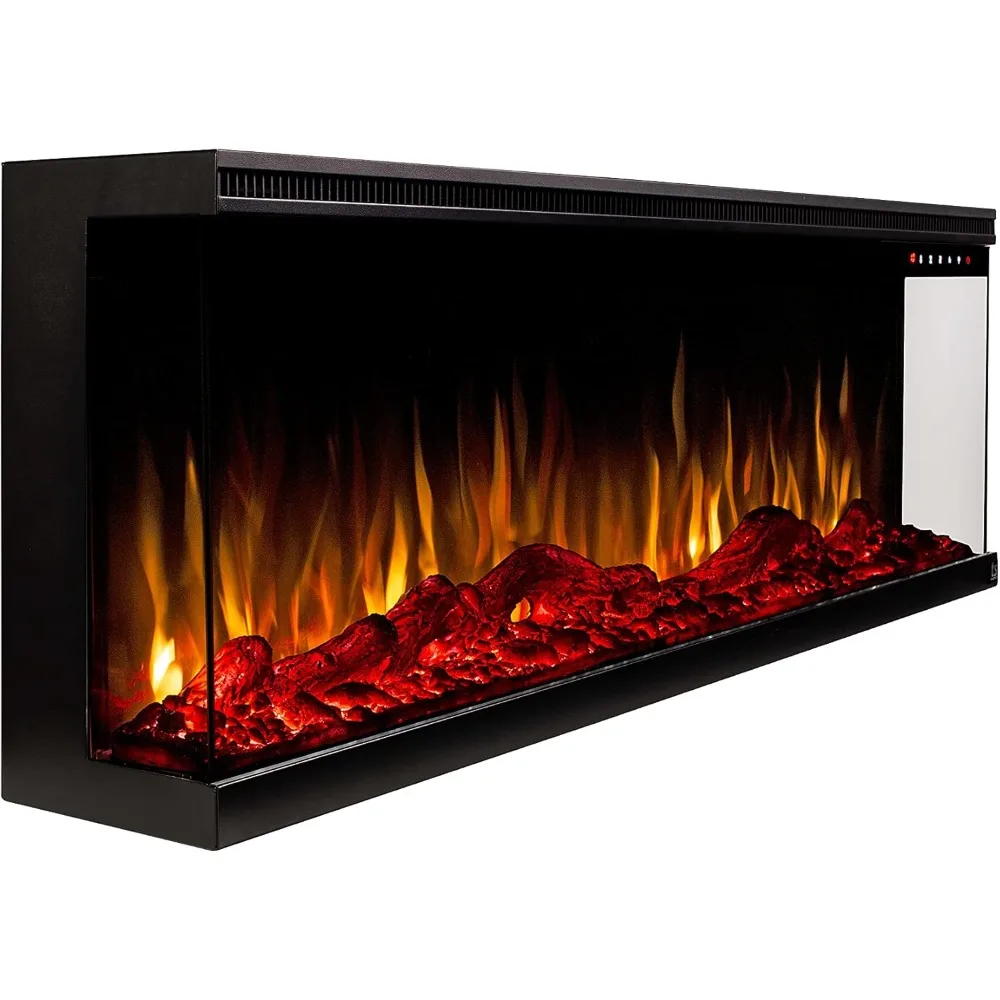 

60 inch WiFi Enabled Electric Fireplace 80046 - Built-in - 60 Color Combinations 1500/750 Watt Heater (68-88°F Thermostat)