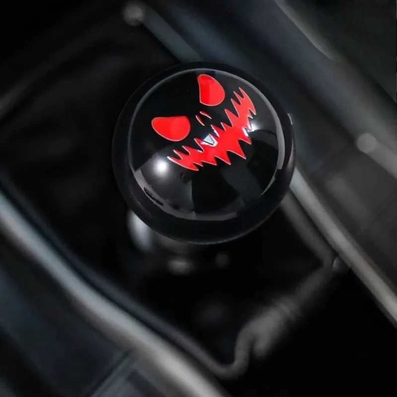 Grimace Shift Knob Funny Gear Head Universal Manual Gear Resin Personality Spoof Car Interior Accessories  gear shift knob