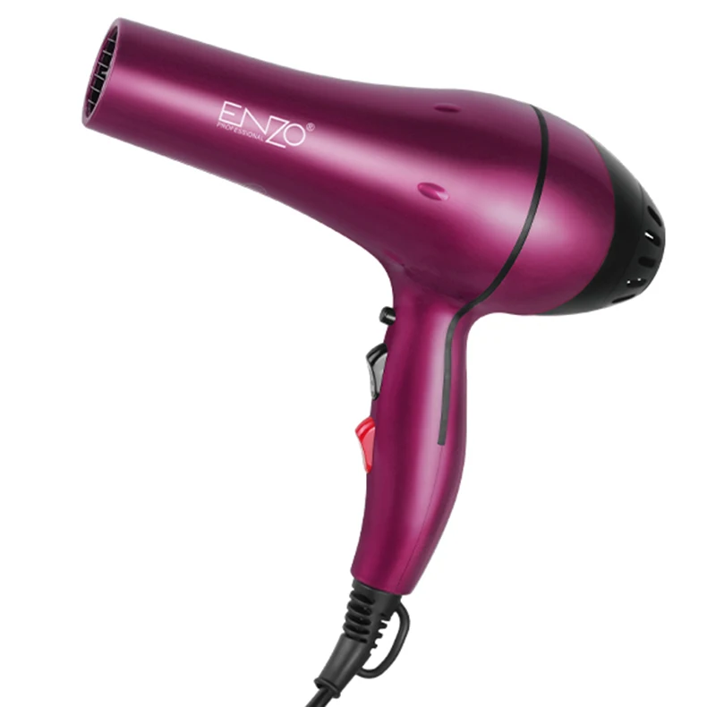 ENZO Высокая мощность 6000 Вт Профессиональный салонный режим здоровья Бриз Быстросохнущий Меньше повреждений Золотой Красный Электрический фен ENZO Высокая мощность 6000 Вт Профессиональный салонный режим здоровья Бриз Быстросохнущий Меньше повреждений Золотой Красный Электрический фен
