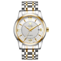 TEVISE Automatic Mechanical Watch for Men Stainless Steel Strap Date Luminous Watch