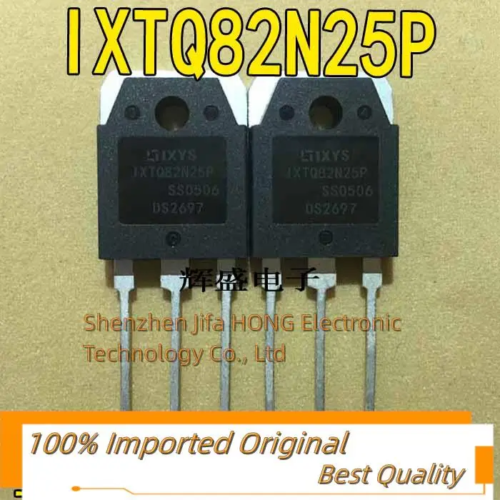 10PCS/Lot   IXTQ82N25P 82N25 MOSFET 82A 250V TO-3P Imported Original  Best Quality