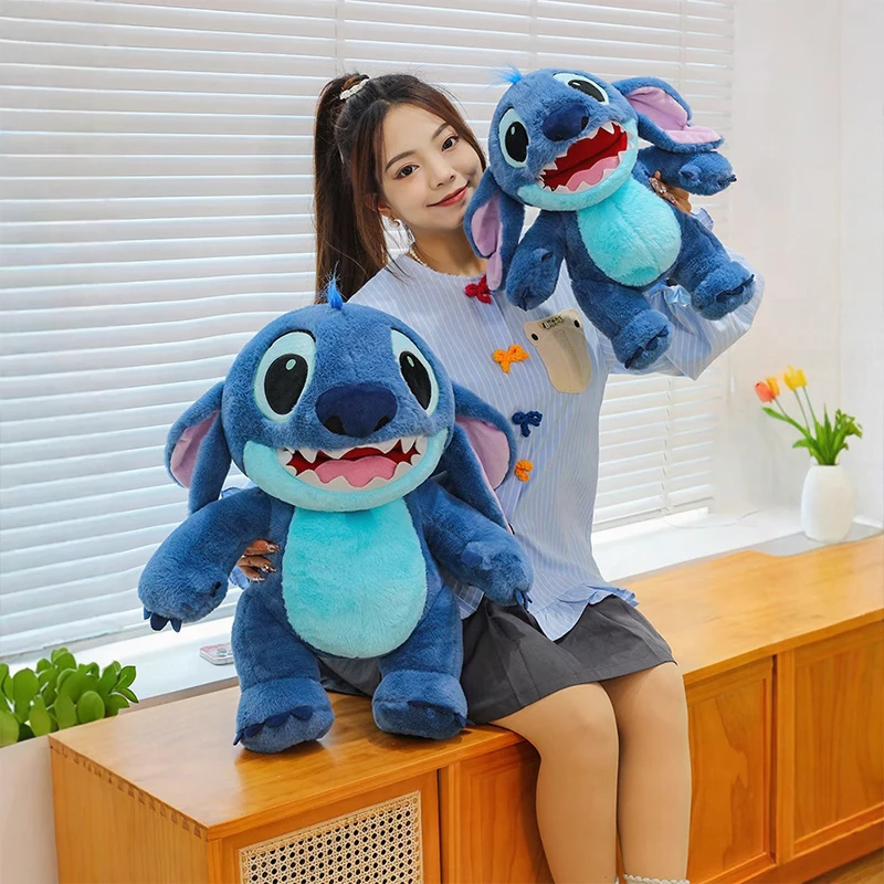 

Kawaii Disney плюшевая игрушка, мягкая кукла, милый мультяшный стежок, большой размер, детский подарок на день рождения, детский праздничный подарок, мягкие игрушки