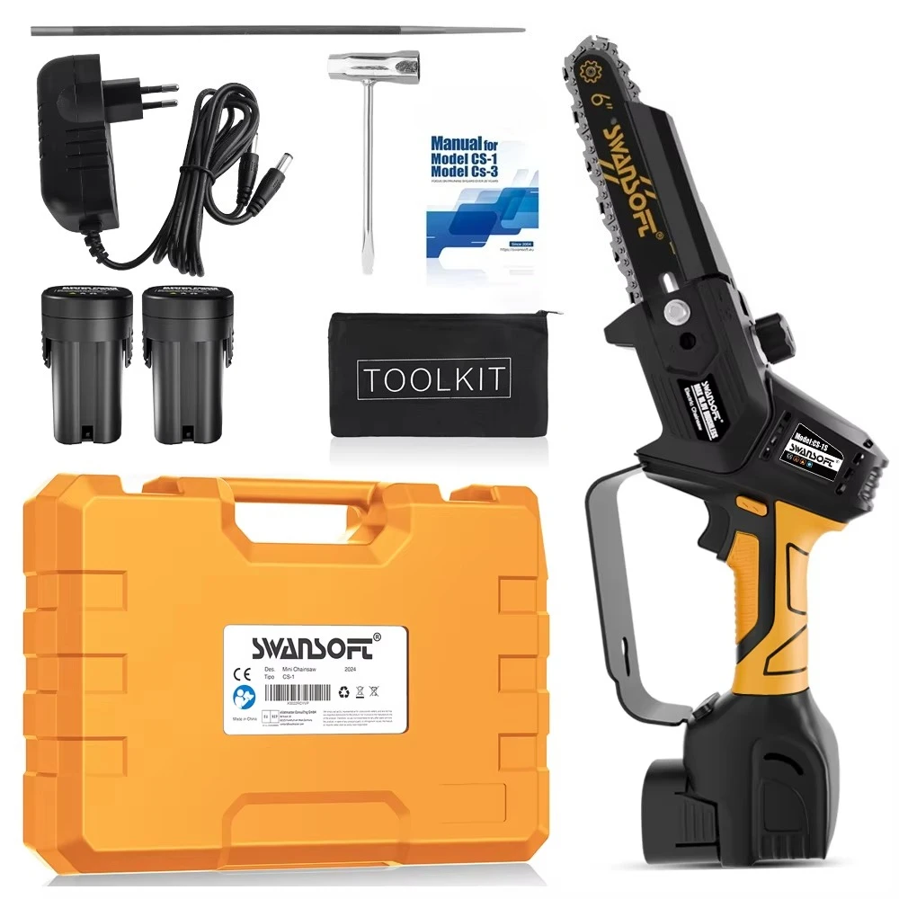 CS-1s 6 بوصة منشار صغير لتزييت سلسلة التزييت التلقائي يقطع من الخشب الصلب مثل الزبدة