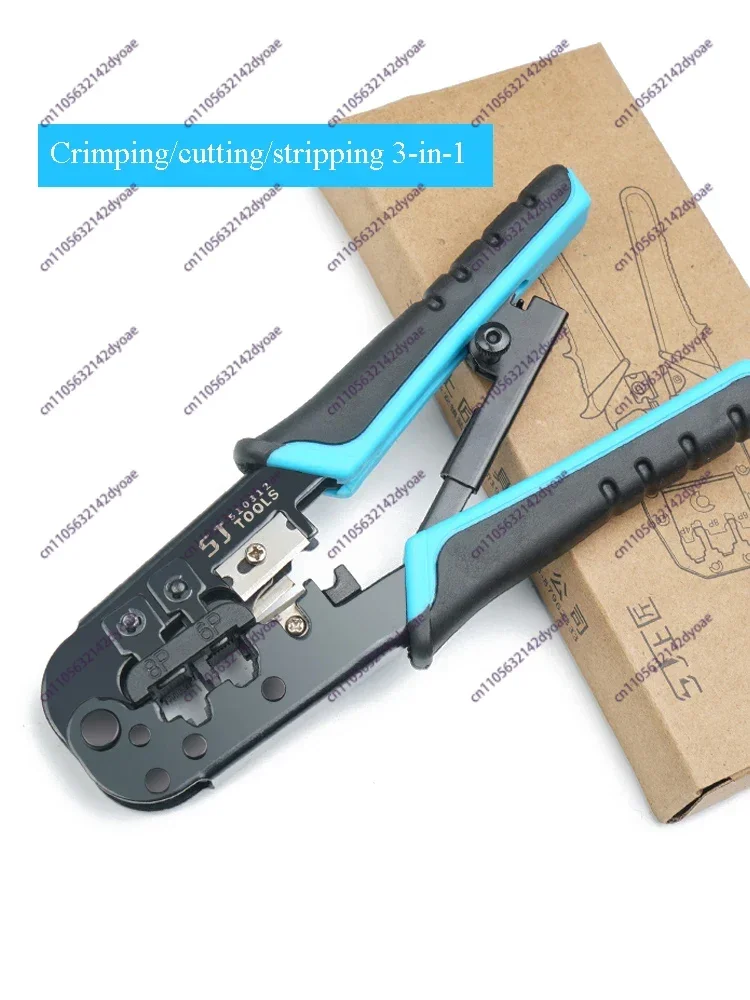 RJ45 RJ11 Stripping Crimping Pliers Network Cable Clamp Pliers with Professional Network Cable Tester