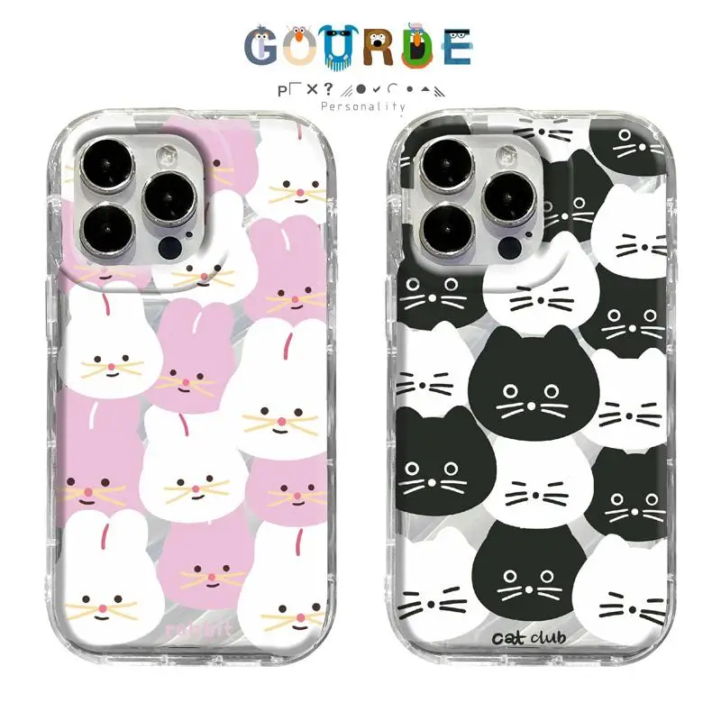 

Gourde Cute Fun Cat Cartoon patterns Phone Case for Iphone 16 15 14 12 13 11 Pro Max IP 7 8 Plus Iphon X XS XR Xs Max