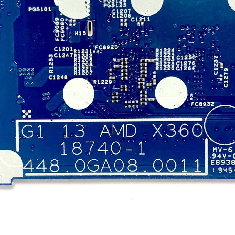 Imagem -04 - Placa-mãe para Laptop com Cpu Ryzen 3700u Placa-mãe hp Envy X360 13-ar 187401 100 Funcionando Bem 448.0ga08.0011 de Alta Qualidade