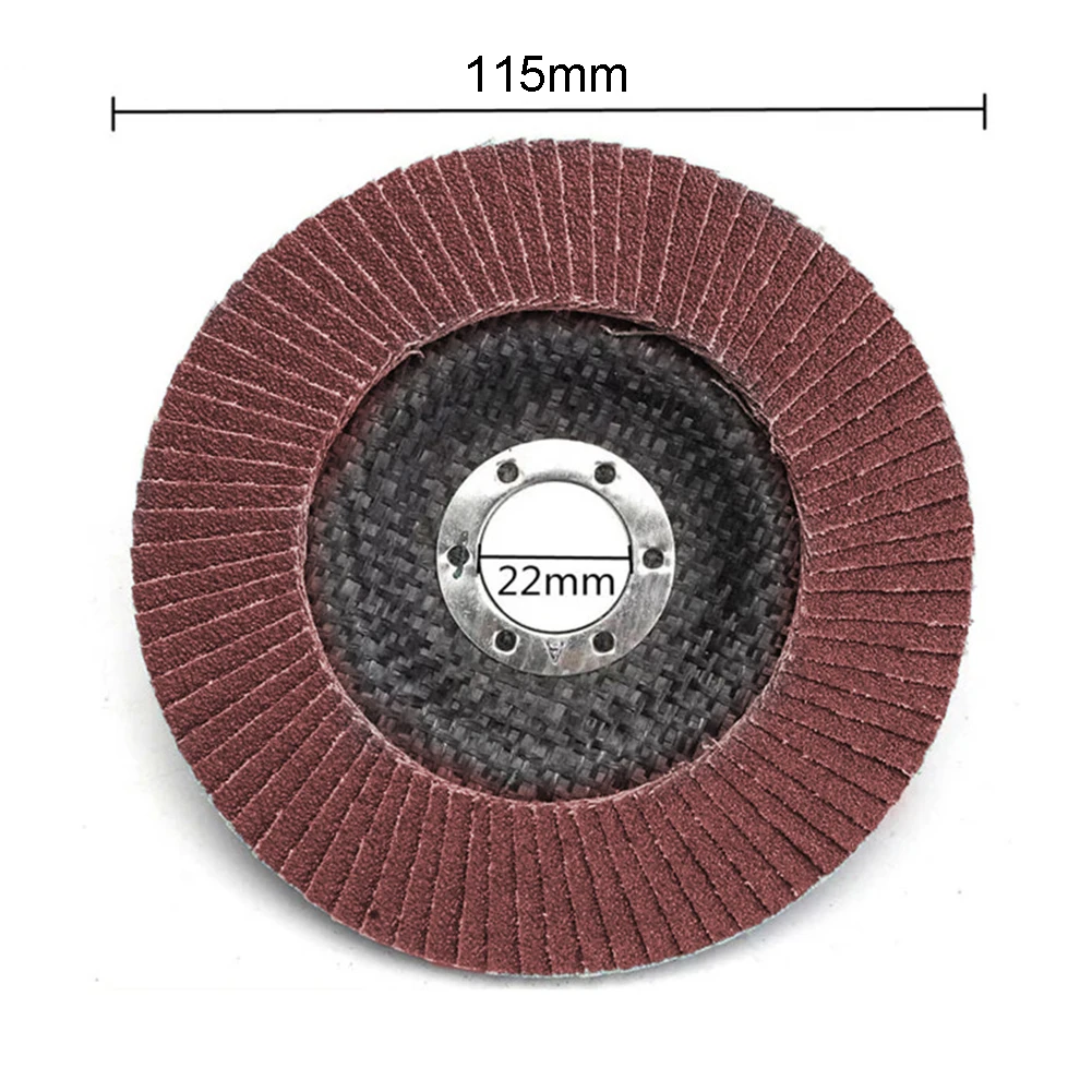 1x Flap Discs 115mm Zirconium Corundum Sanding Discs 40/60/80/120 Grit Grinding Wheels Blades For Angle Grinder Finishing