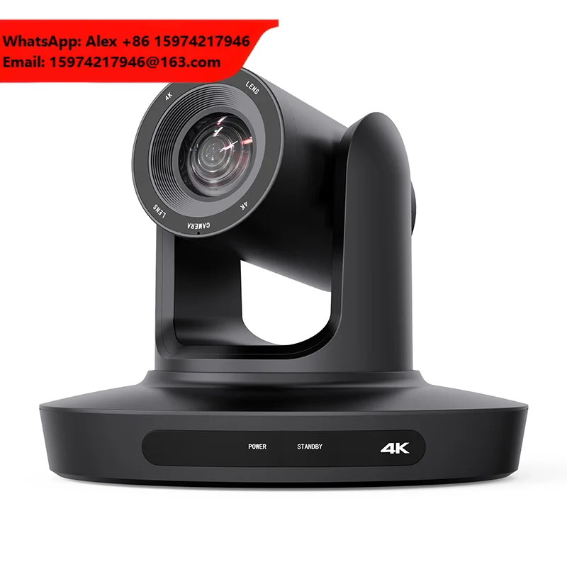 4K PTZ Camera With AI-Powered Auto-Tracking USB 3.0 HDMI PTZ Webcam For Video Conference Skype/Teams/Zoom Meeting Live Streaming