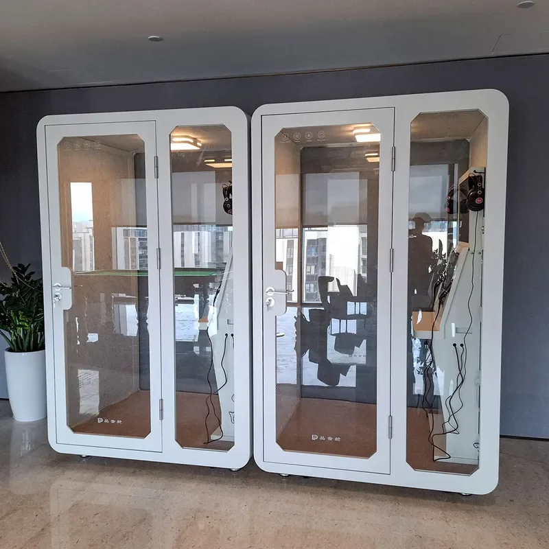 for PYinC Soundproof Karaoke Box Mobile Singing Booth Private Portable KTV Pod for Hotels Companies Entertainment Venues