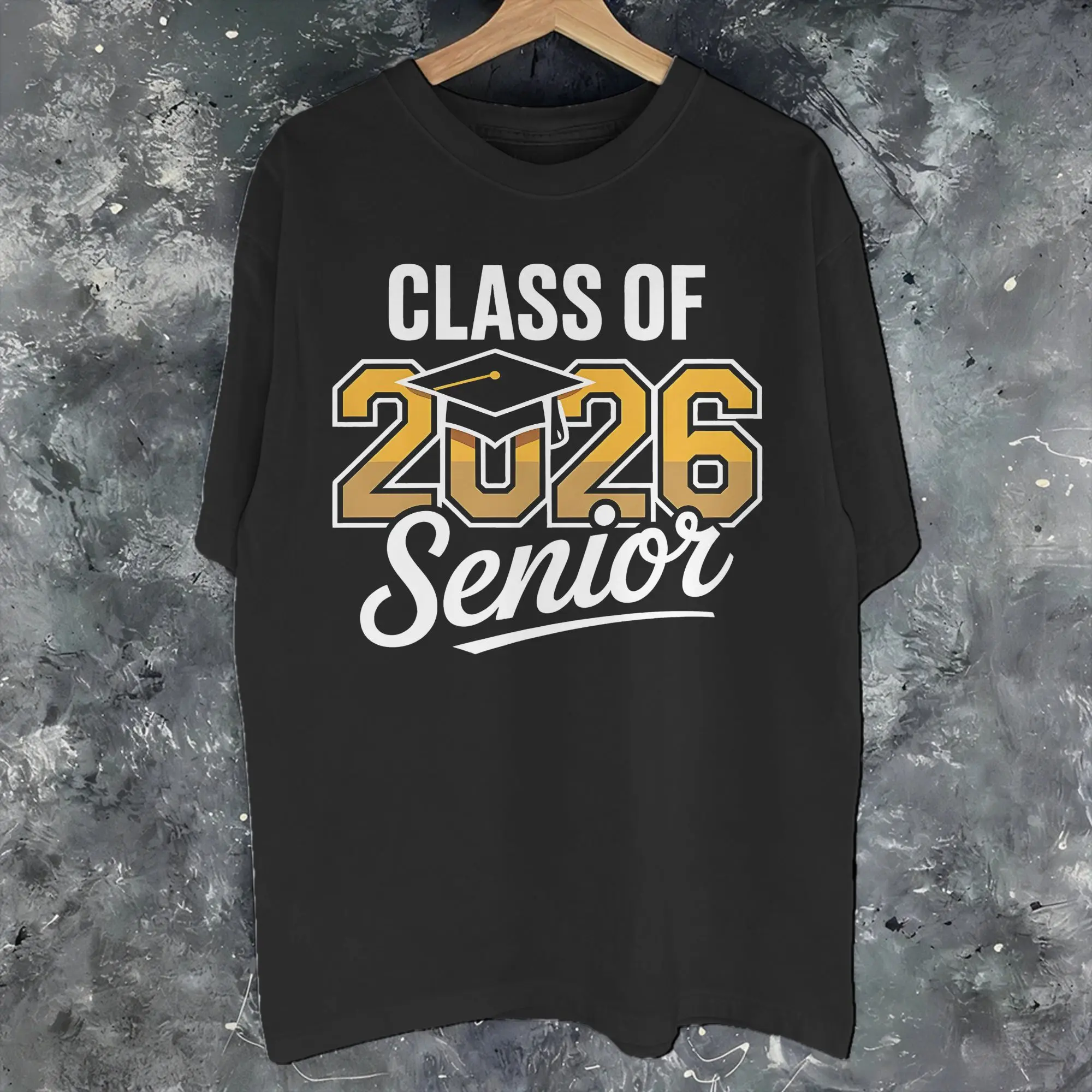 Class of 2026 Seniors Graduation Printed T Shirt for Men Women  100% Cotton  Tee Shirt Clothing