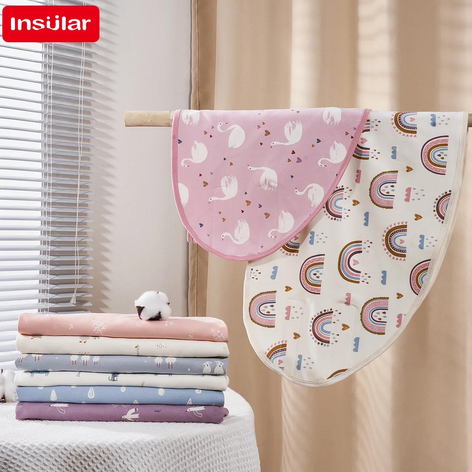 Bilayer tas tidur bayi baru lahir, Kantung tidur bayi baru lahir, ikat bedong Anti bintang, kantong tidur lompat, katun tipis, tas ganti popok lembut musim panas