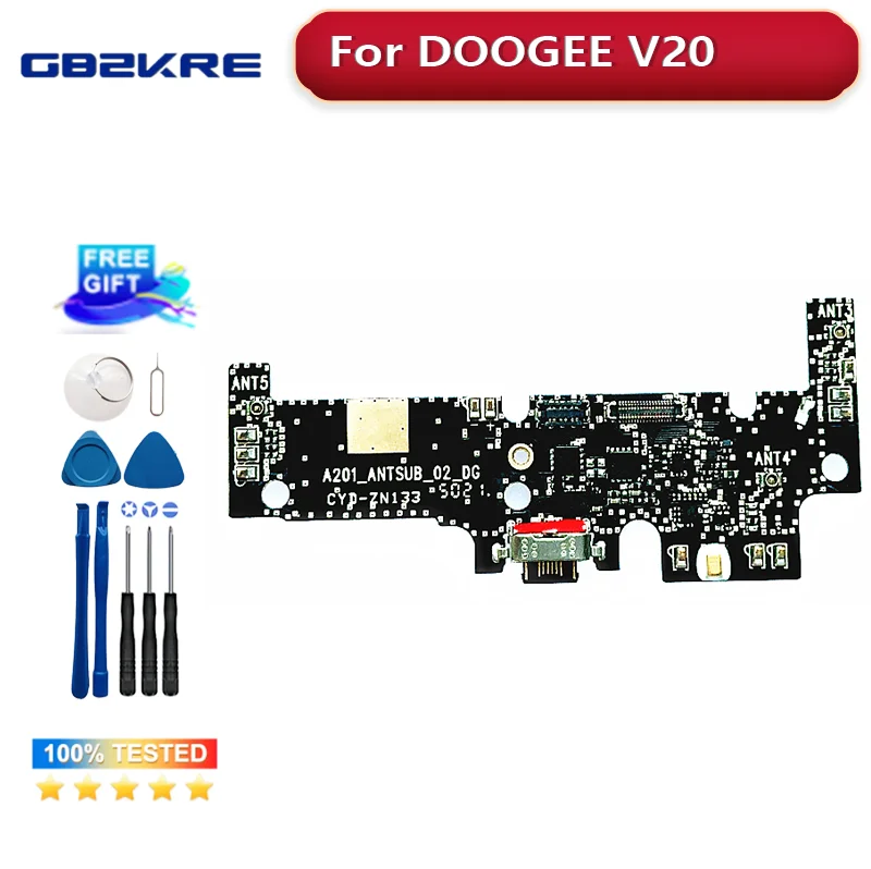 

New Original DOOGEE V20 USB Board Charging Base Dock Charge Board Repair Replacement Accessories For Doogee V20 Smart Phone