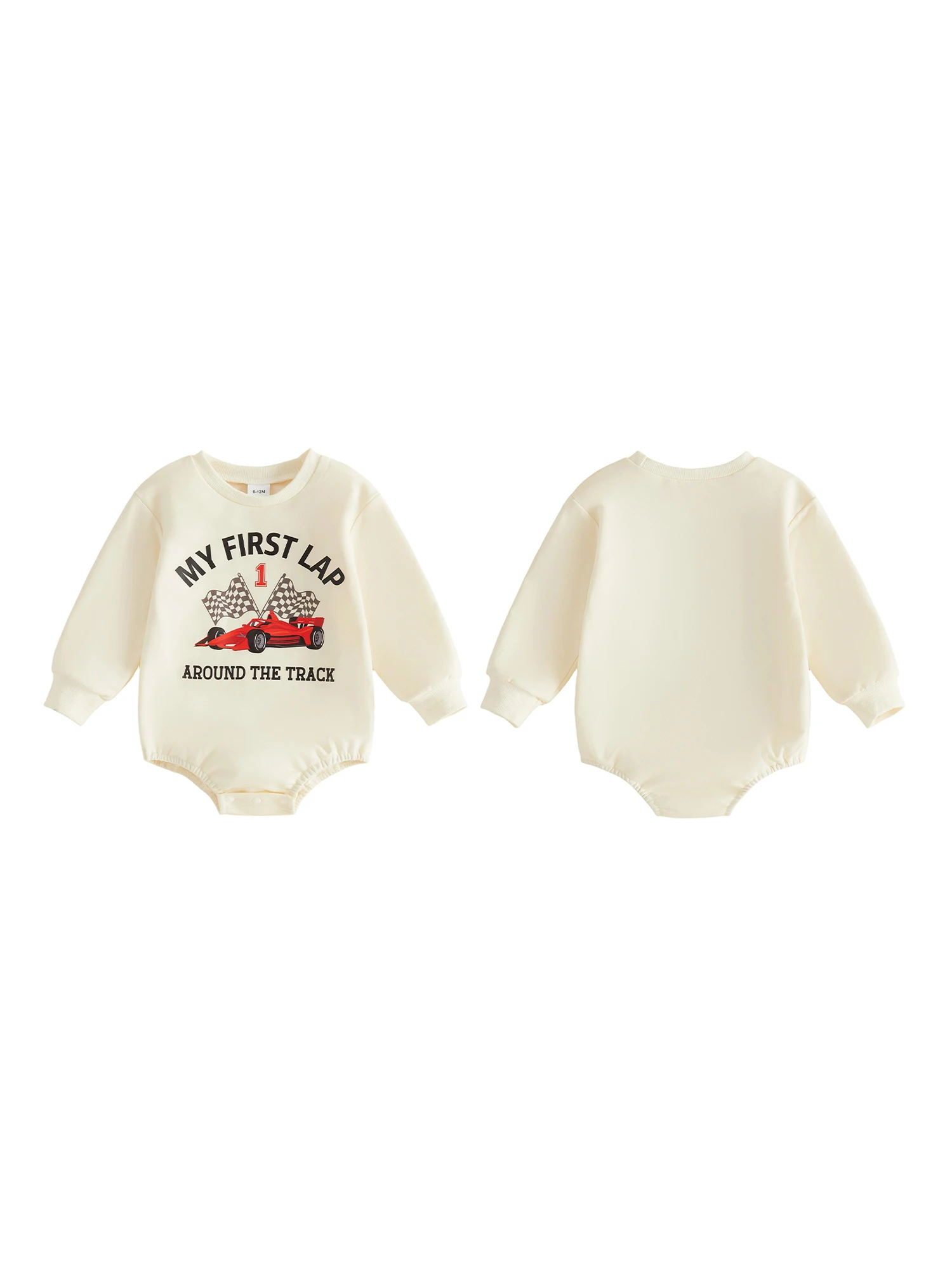 Romper-Long-Sleeve Race Car Boy Birthday Day Long Bodysuit Letter Boy Birthday Romper Compact Baby Boy Birthday
