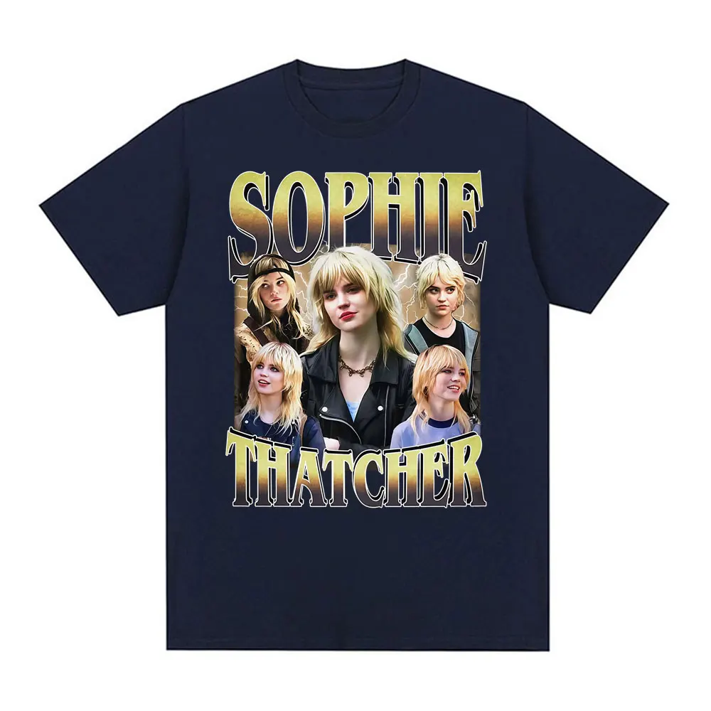 Actor Sophie Thatcher 90s Vintage T Shirt Men Women's Harajuku Y2k Gothic Short Sleeve T Shirts Comfort Cotton Oversized T-shirt