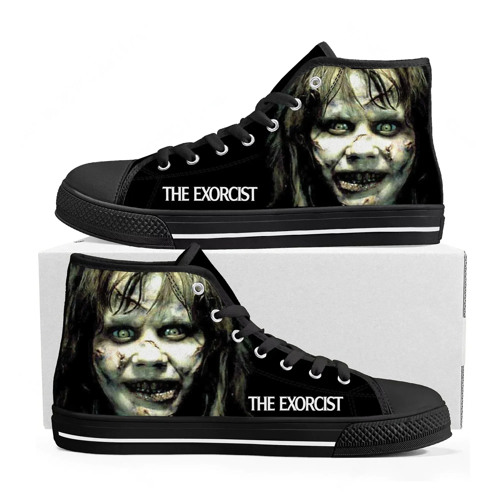

Высококачественные кроссовки The Exorcist, мужские, женские, подростковые, холщовые кеды, повседневная обувь на заказ, обувь для самостоятельного изготовления, обувь на заказ
