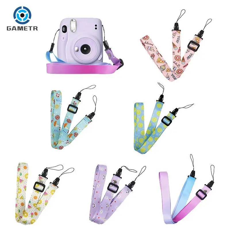 1PC 1.2m Camera Neck Shoulder Strap For Instax Mini 11 8 8+ 9 Colorful Back Rope Anti-break Hanging Band Belt Camera Straps