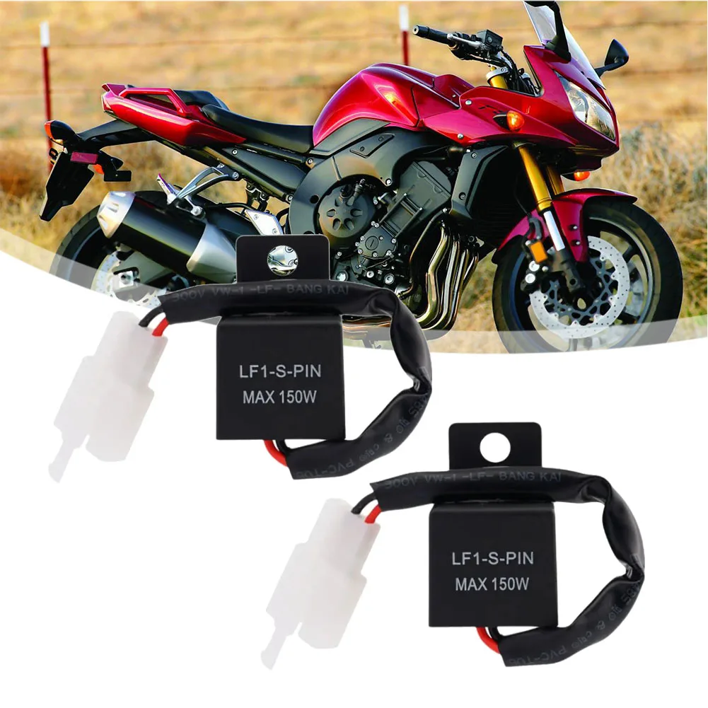 

For Ducati For Honda Solid-State Relay LED Flasher Relay Motorcycle Signaling Wide Voltage Range Compatible With LED Bulbs