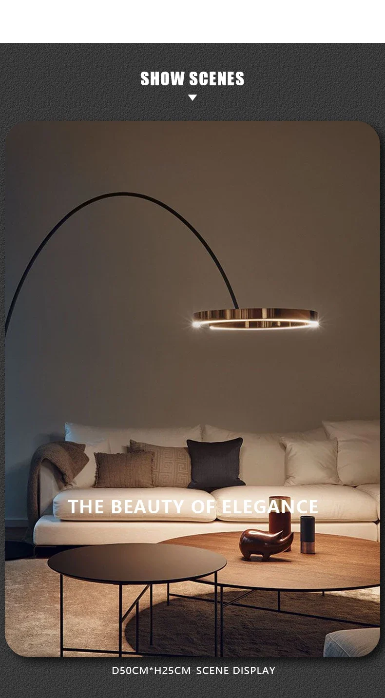 Designer Angeln Stehlampe Nordic LED Wohnzimmer Stehlampe Für Villa Schlafzimmer Hotel Indoor Decor Einfache Kunst Hohe Stehlampe – Detail 2
