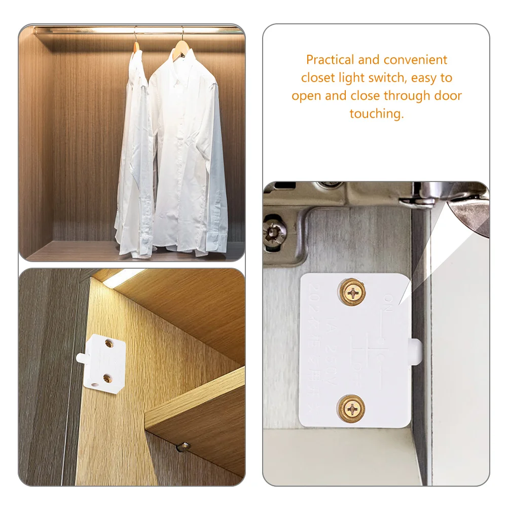 

for Durable Sturdy Long Lasting Pantry Wardrobe On Off Cabinet Door Activated Light Light Switch for Cabinet Closet