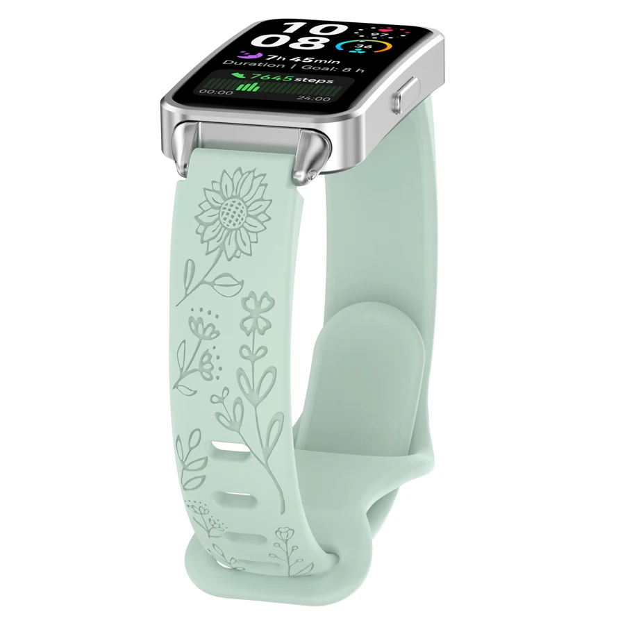 3D Siliconen Band Voor Huawei Band 10 9 8 Sport Ademende Horlogeband Vervanging Polsband voor Huawei Band 8 9 10 band Armband