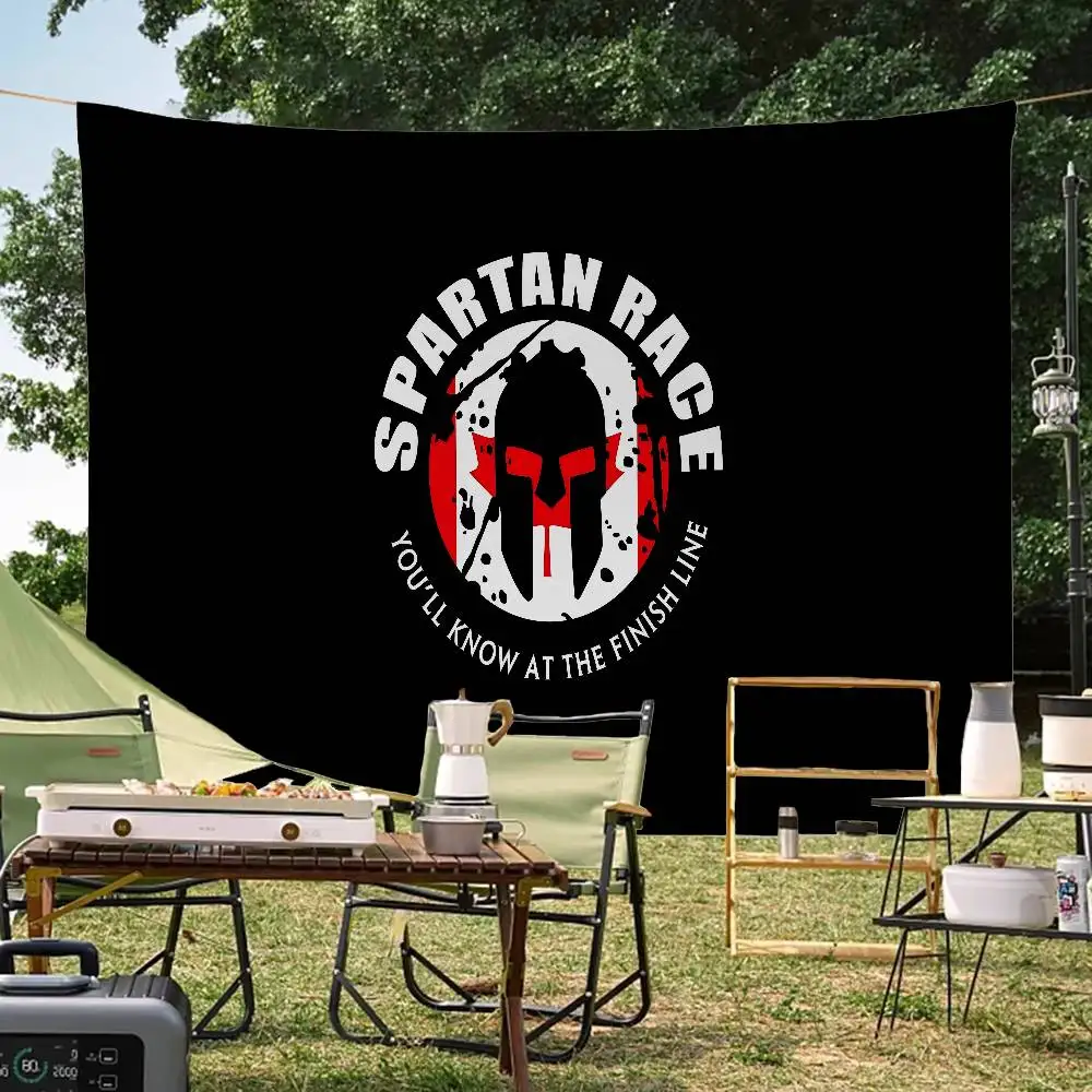 S-Spartan Molon Labe Sparta DIY Flag For Family Group Photo Living Room Home Dorm Decor Wall Art Decor Banner