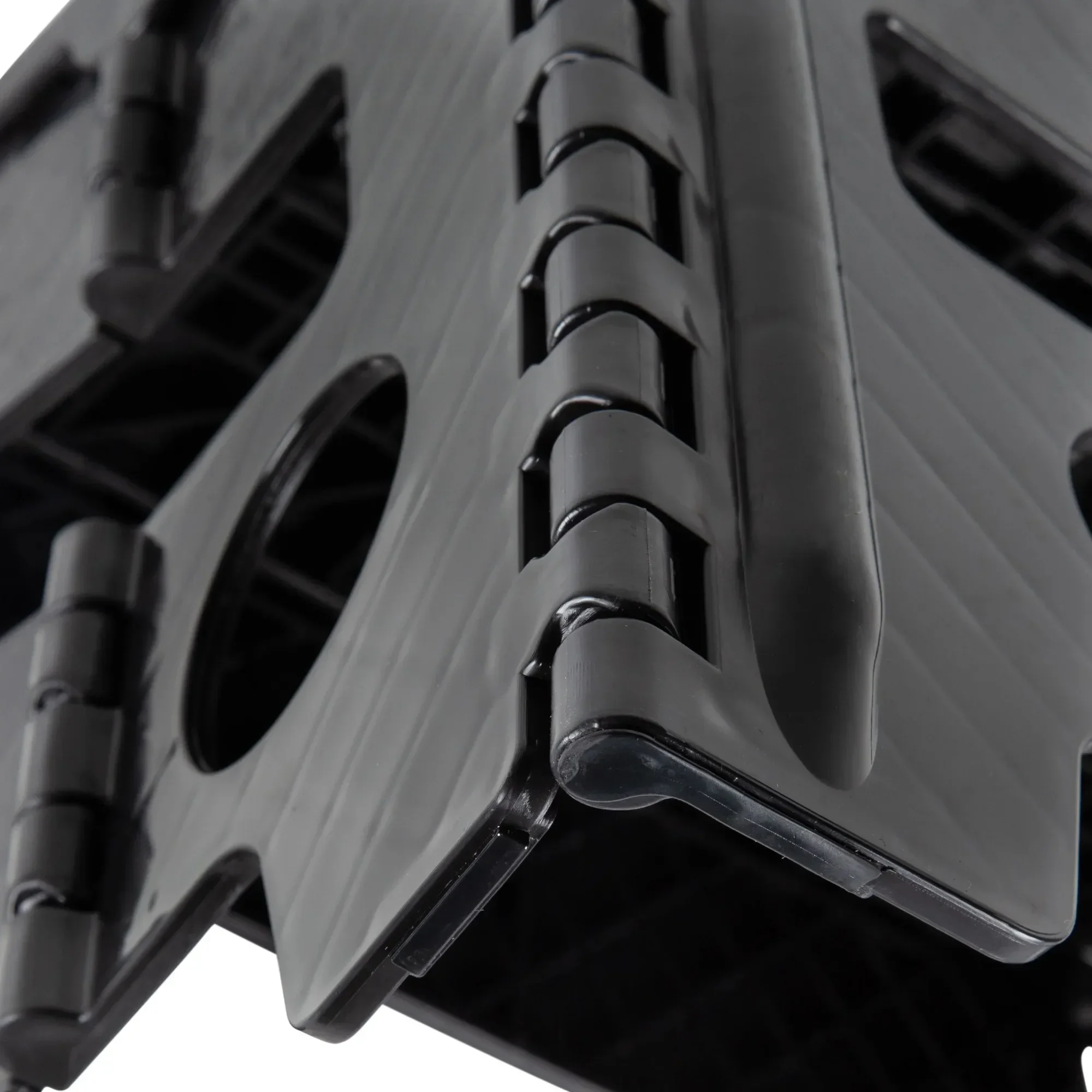 슬림 1.75인치 접이식 스텝 스툴 - 공간 절약형 검정색 플라스틱 접이식 스툴 가정, 주방, 욕실용 노인 및 어린이용