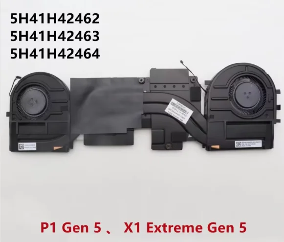 

New original for Lenovo ThinkPad X1 Extreme 5th Gen P1 Gen 5 Laptop Heatsink Cooling Fan Assembly Radiator Module 5H41H42462