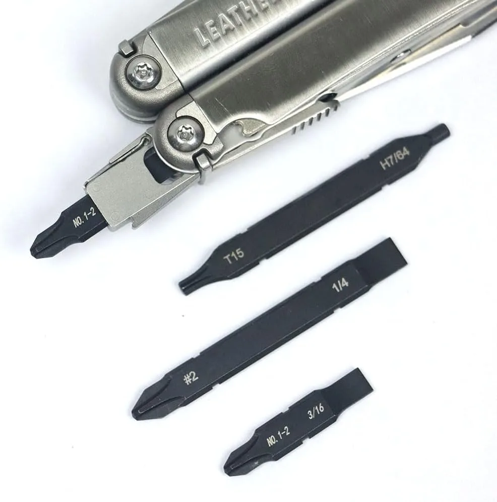 Juego de 4 Puntas Planas para Destornillador - Phillips # Destornillador y Torx de 2 y 1/4 pulgadas # Destornillador Phillips Corto de 15 y Hex 7/64 Pulgadas # 1-2 y 3/16\", S2