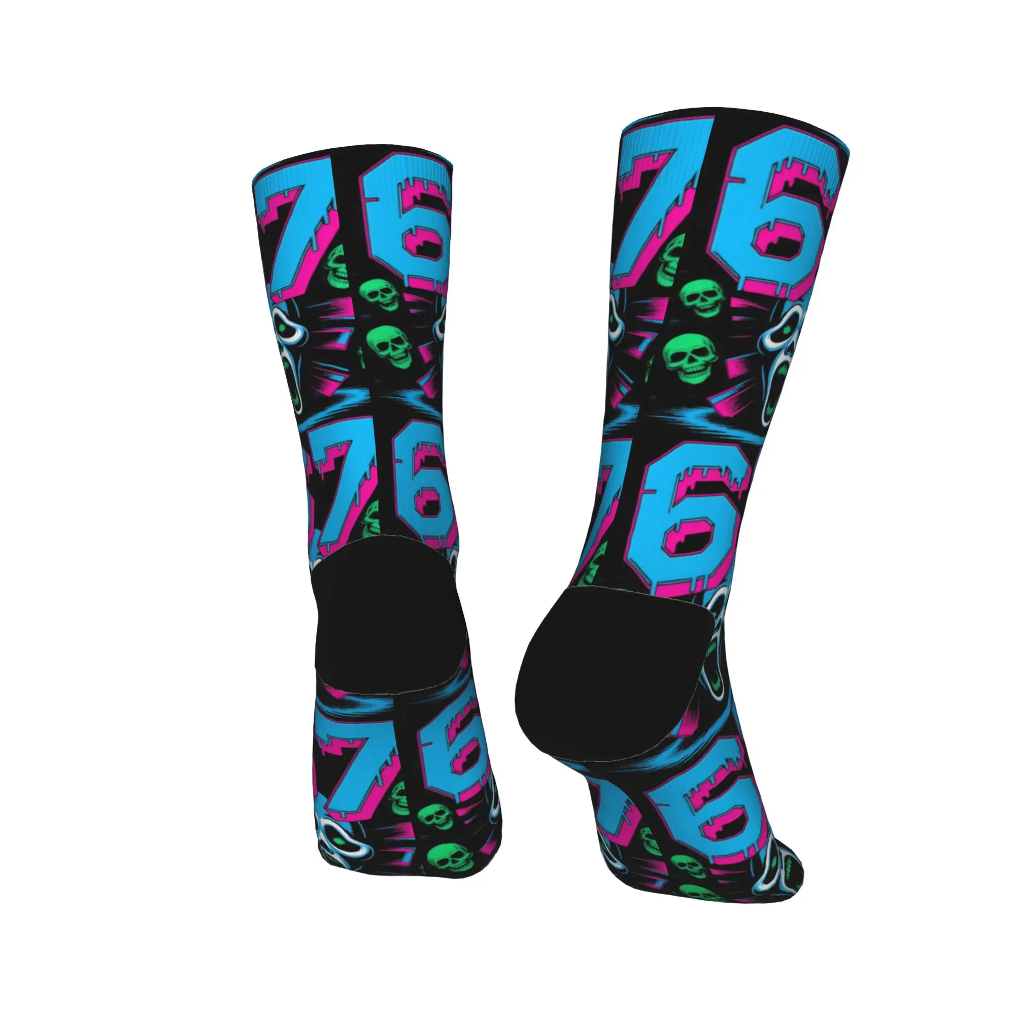 67 هالوين الرعب مضحك مخيف زي الجوارب عدم الانزلاق جوارب الرجال الدافئة لينة تشغيل جوارب رياضية الشتاء تصميم غير رسمي الجوارب