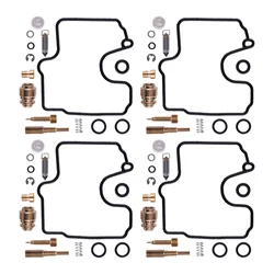 New 4 Sets Motorcycle Carburetor Repair Rebuild Gasket Kits Fit for Kawasaki ZX600 Ninja ZX6R 2000 2001 2002