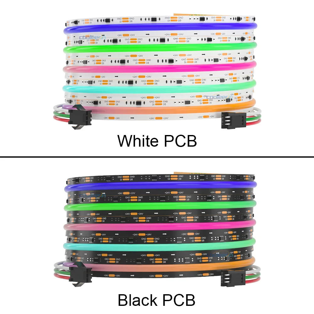 SPI RGB IC listwa oświetleniowa LED WS2811 adresowalny 720 576 diod LED kolor marzeń DC12V 24V wysoki jasny elastyczny FOB COB taśma RA90