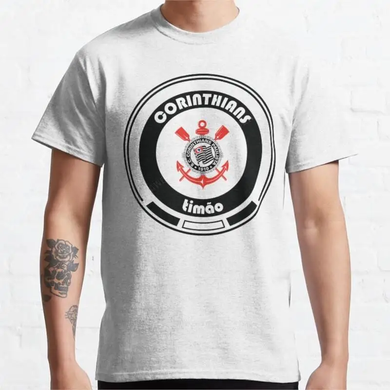 men t-shirts cotton tshirt Serie A - Team Corinthians T-Shirt o neck t-shirt Men's t-shirt brand tops