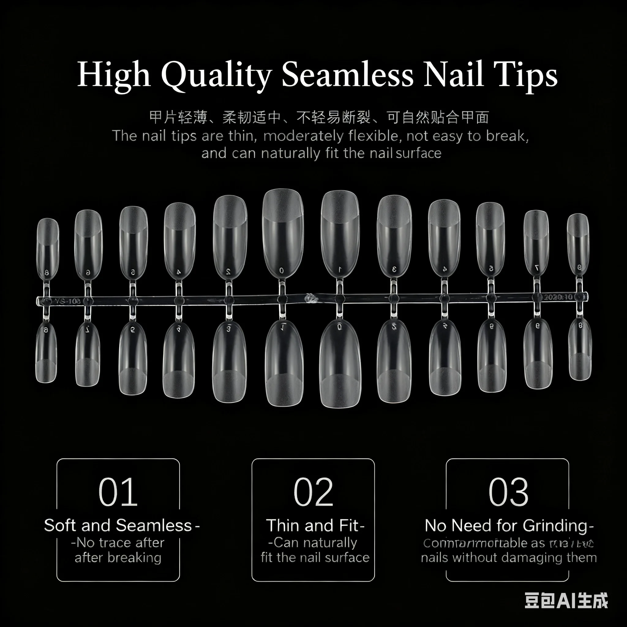 120 قطعة هلام نصائح كاذبة الطبيعية منحوتة الباليه نعش اللوز الأظافر وهمية غطاء كامل قسط جودة الصحافة على الأظافر مستلزمات الأظافر #4