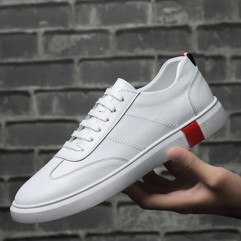 

Autumn 2025 Men's White Chunky Sneakers - Breathable Minimalist Design, Student-Friendly & Instagram Popular