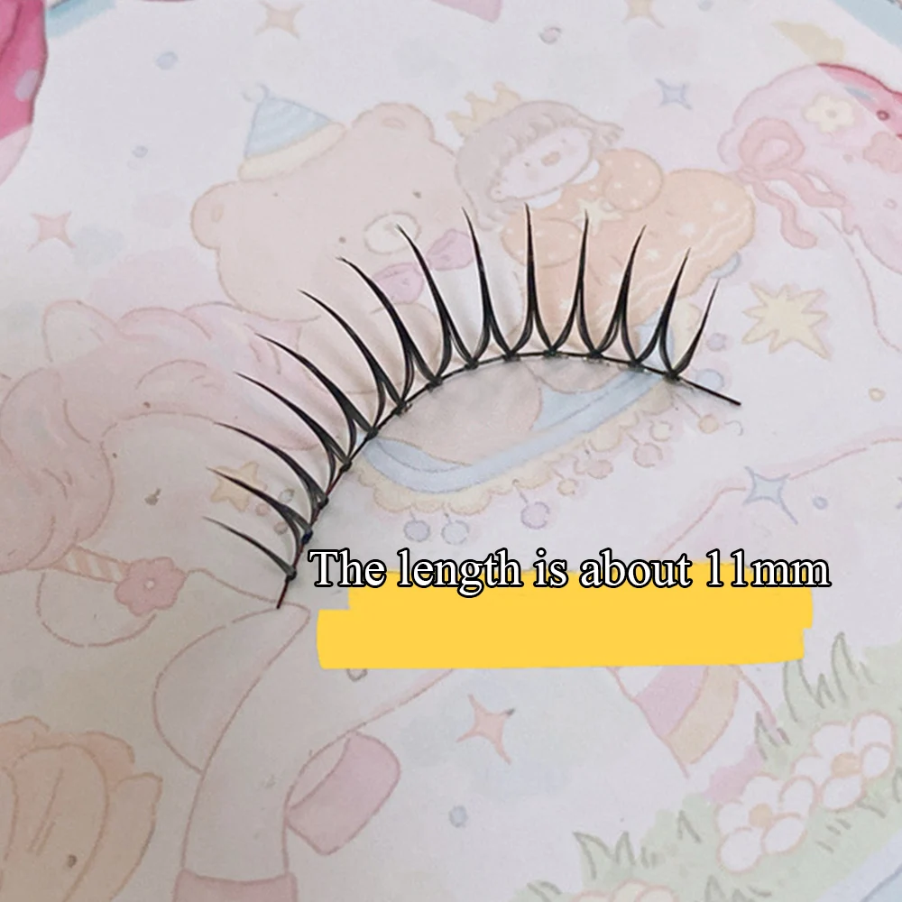 5 Pairs U-shaped Fake Eyelashes Dense False Eyelashes Natural Cross Decor Lash Extension Reusable Korean Eye Makeup Cosmetics