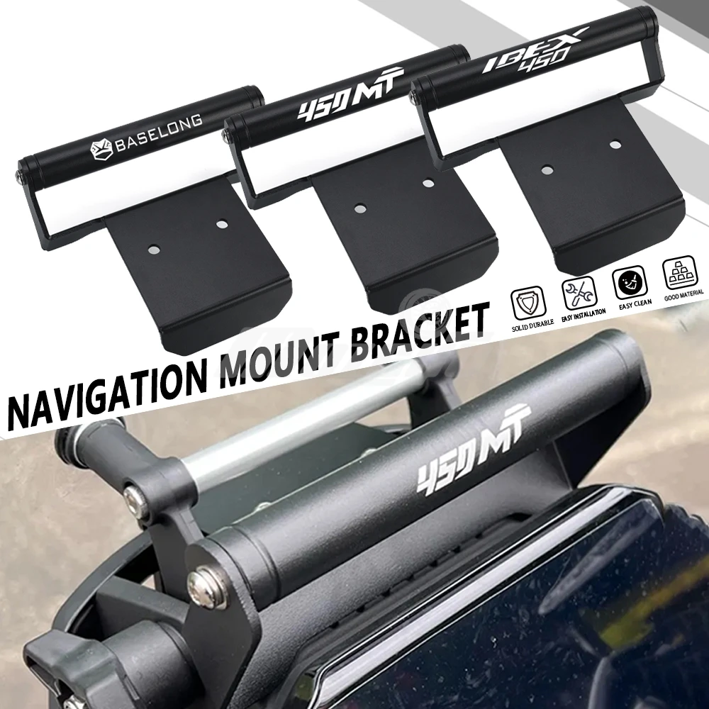 

For CFMOTO 450MT IBEX450 Motorycle Phone Holder GPS Navigation Mounting Extension Bracket Accessories MT 450 Ibex 2024 2025 2026