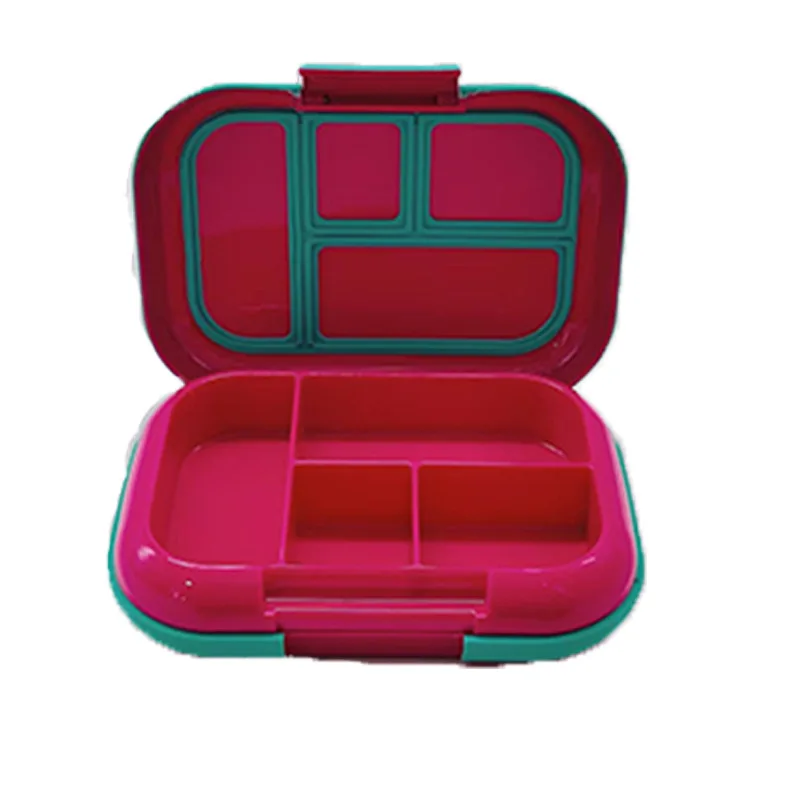 

Portable compartment lunch box Japanese lunch box sealed fresh-keeping box insulated student four compartments.