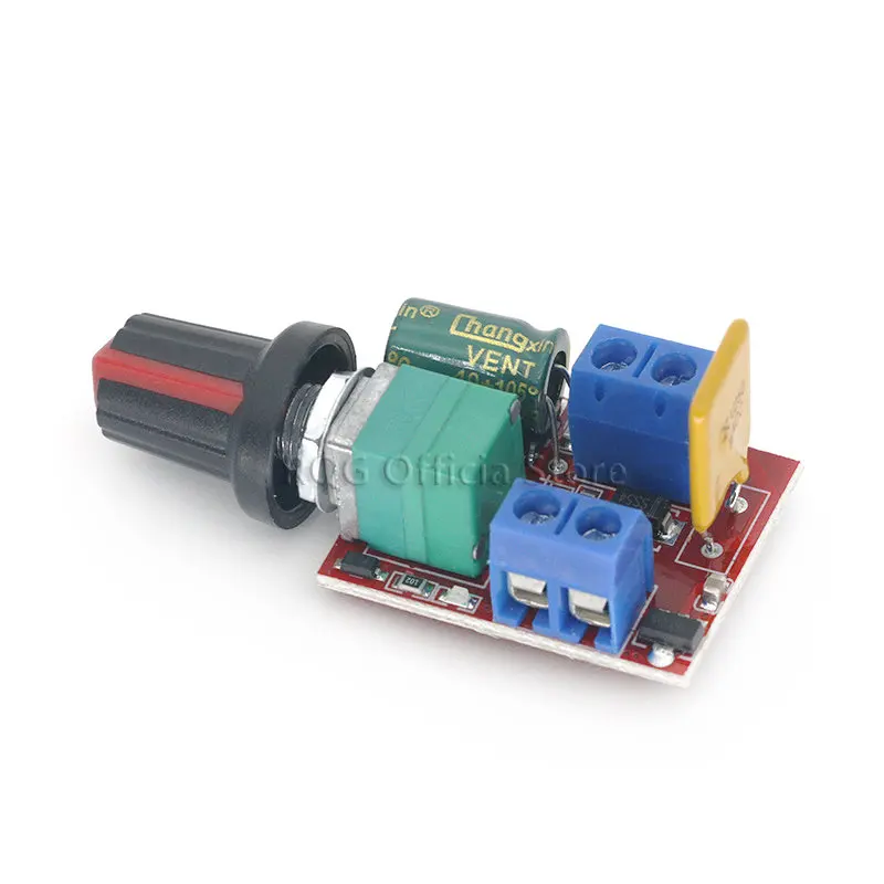Heißer Verkauf Mini 5A PWM Max 90W DC Motor Speed Controller Modul 3V-35V Speed Control schalter LED Dimmer