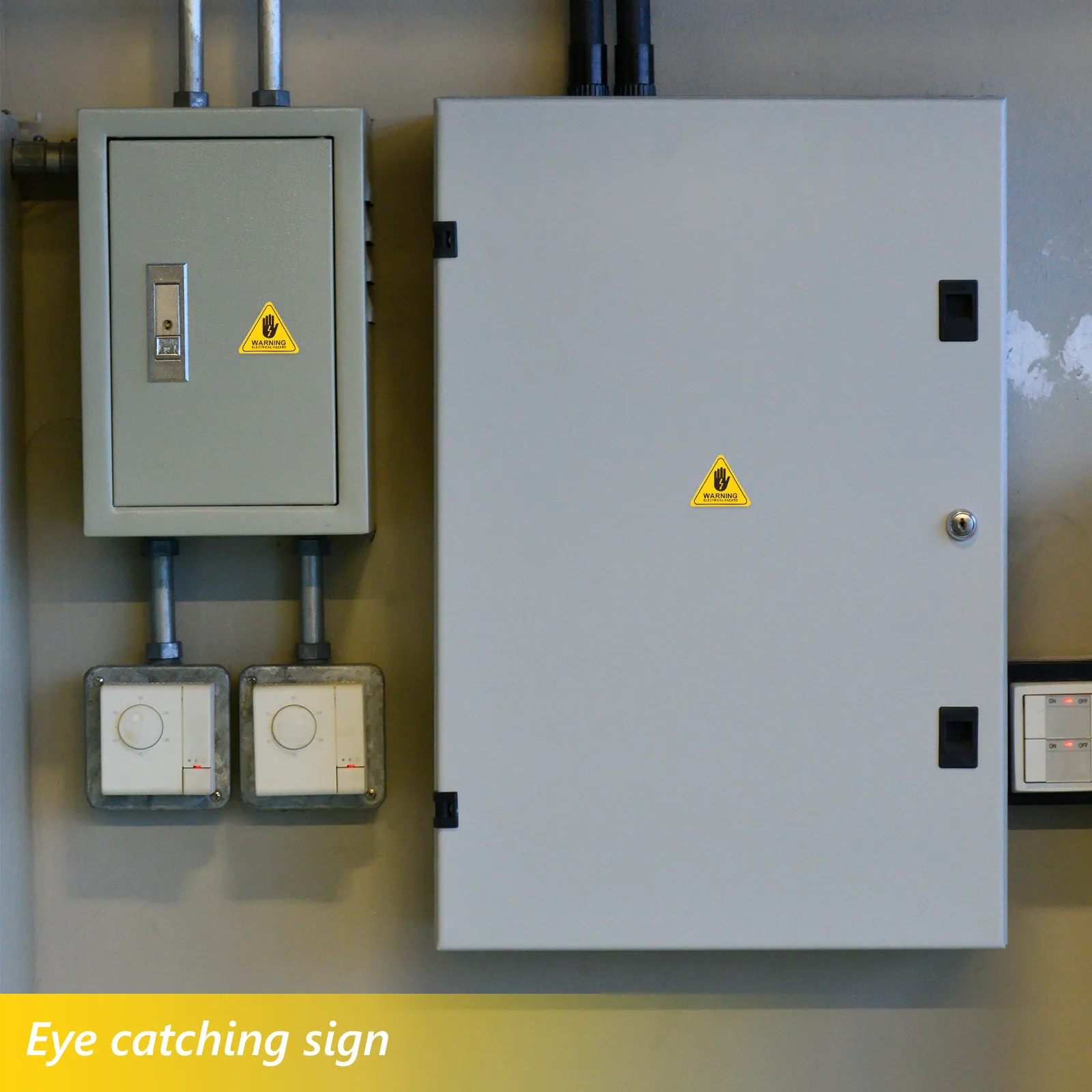 

Набор из 6 наклеек-треугольников с предупреждением об электрическом опасении, английская предупреждающая маркировка, сверхпрочные, всепогодные, для зон высокого напряжения