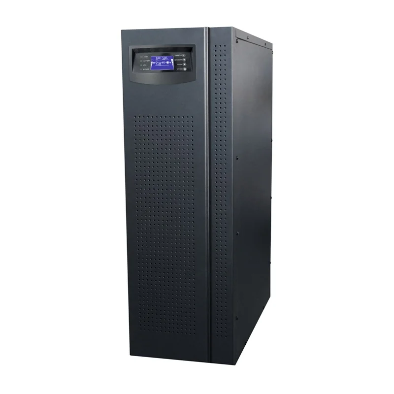 10kVA 8kW Online Three Phase UPS Zero Transfer Time Pure Sine Wave LED Display 380VAC 50 60Hz Industrial Backup System