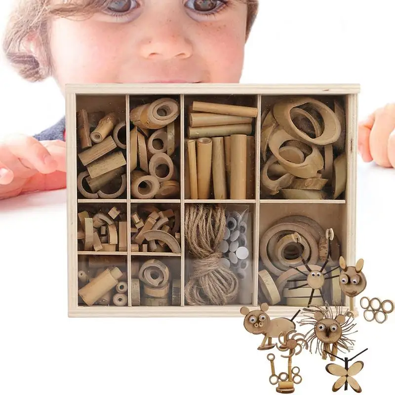 

Wood Craft Supplies Kids Arts Toy Components Versatile Wood Crafts Ornaments Supplies For Toddler Ages 3 School Birthday