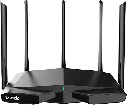 Tenda axe5700 wi-fi 6e router rx27 pro tri-band gigabit wifi mesh router draadloze brede dekking voor maximaal 200 apparaten in de gloednieuwe 6ghz band