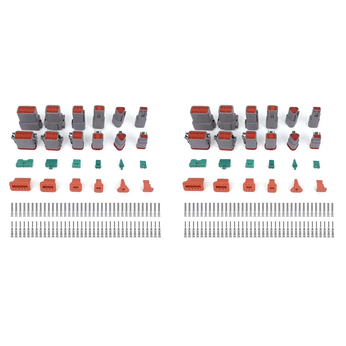 

Комплект разъемов серии ABUG-2X DT, 2-3, 4, 6, 8, 12-контактный разъем с штампованными контактами размера 16, автомобильный электрический разъем