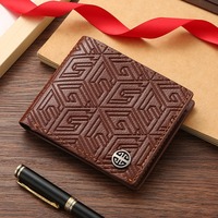 Wallet Billfold Purse Clutch Solid Business Slim Men Short Bifold Faux Leather Masculina Billetera Credit ID Card Holder