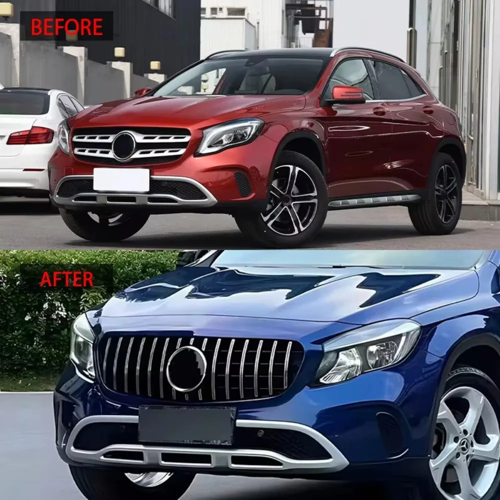 

For Mercedes-Benz GLA-Class X156 2017-2019 Year Racing Grille Front Bumper Grill Body Kit Accessories
