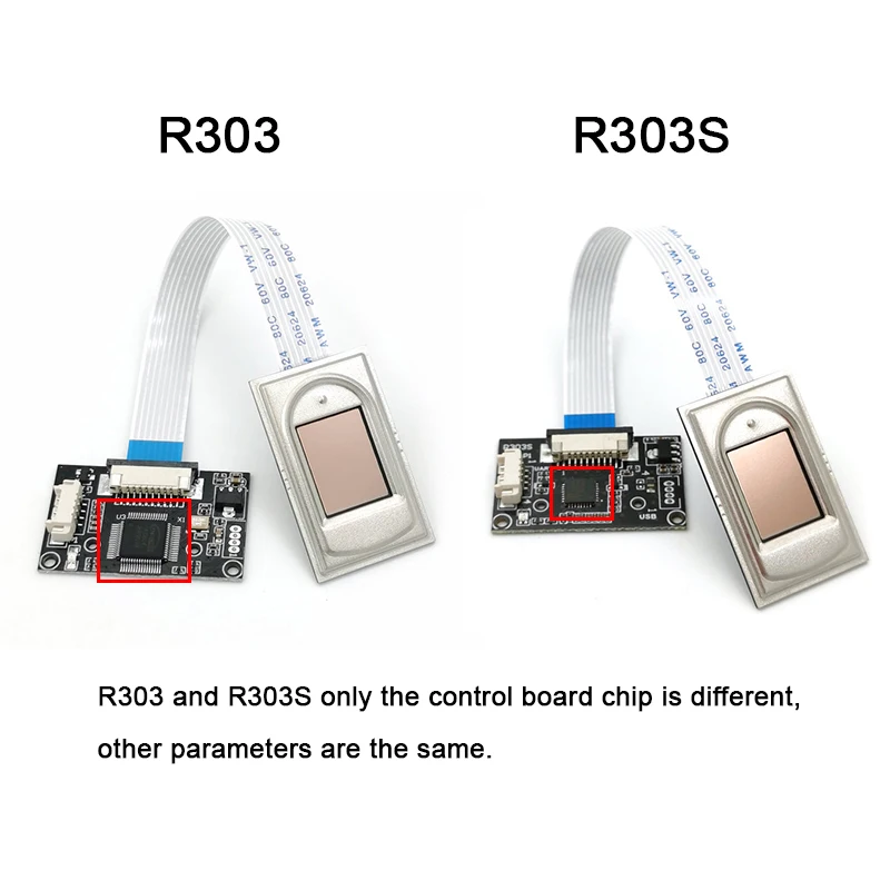 R303/R303S High Sensing Array 1000 Capacity USB UART Capacitive Fingerprint Sensor Module With Free SDK For Android Arduino